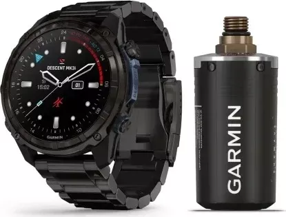 Montre / ordinateur Garmin Descent MK3i avec bracelet Titanium et Emetteur T2