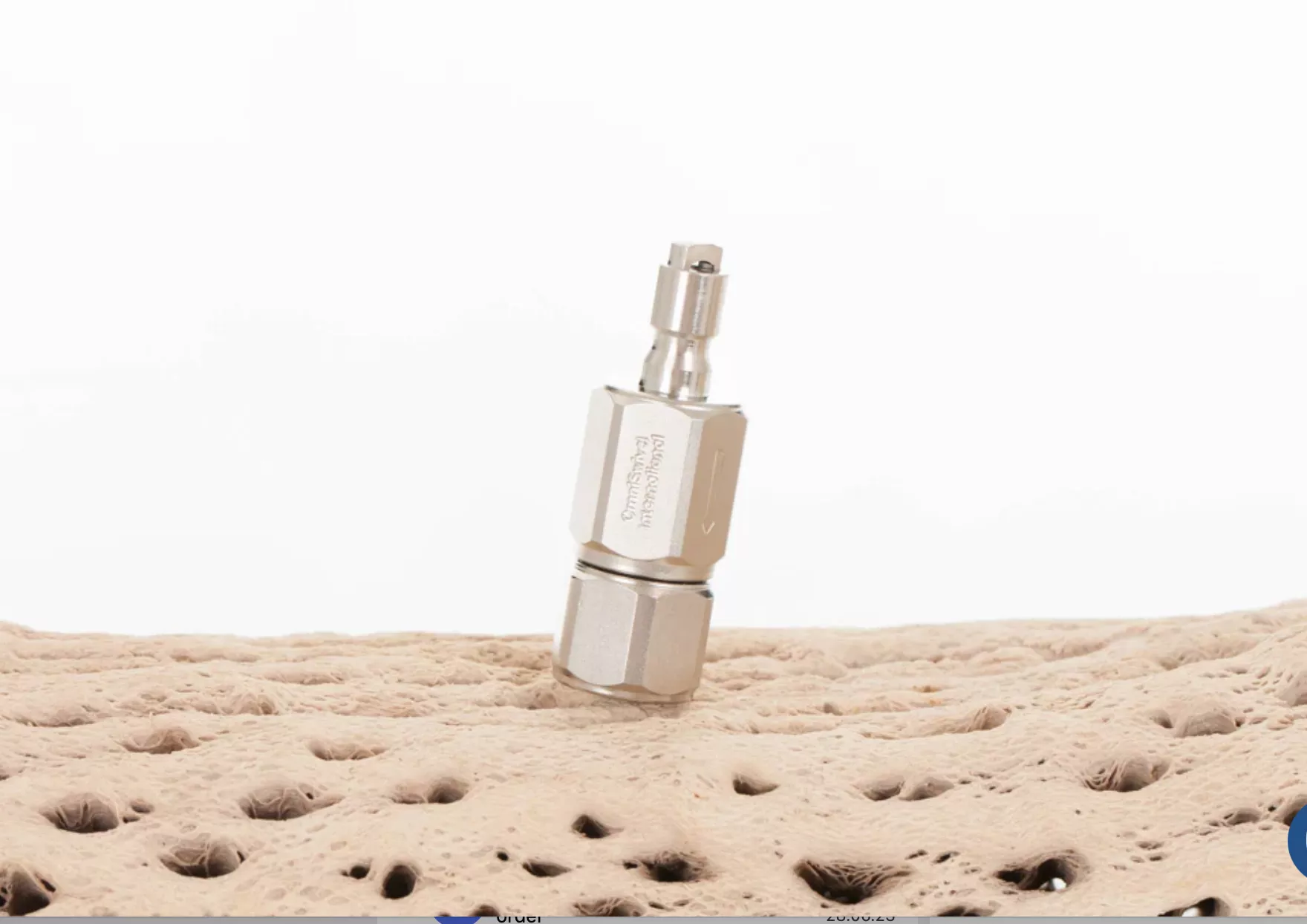 Raccord inflateur standard Mâle sur 3/8'' Femelle avec anti retour