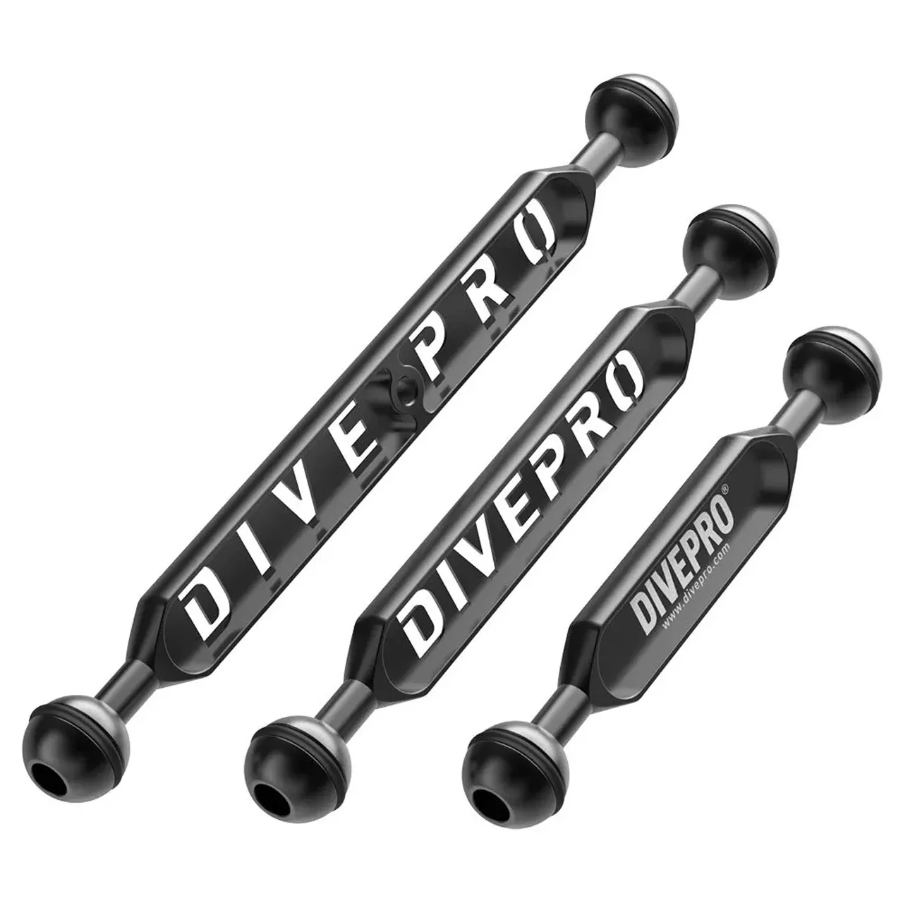 Bras Alu Divepro avec boules diam.2cm long.28cm