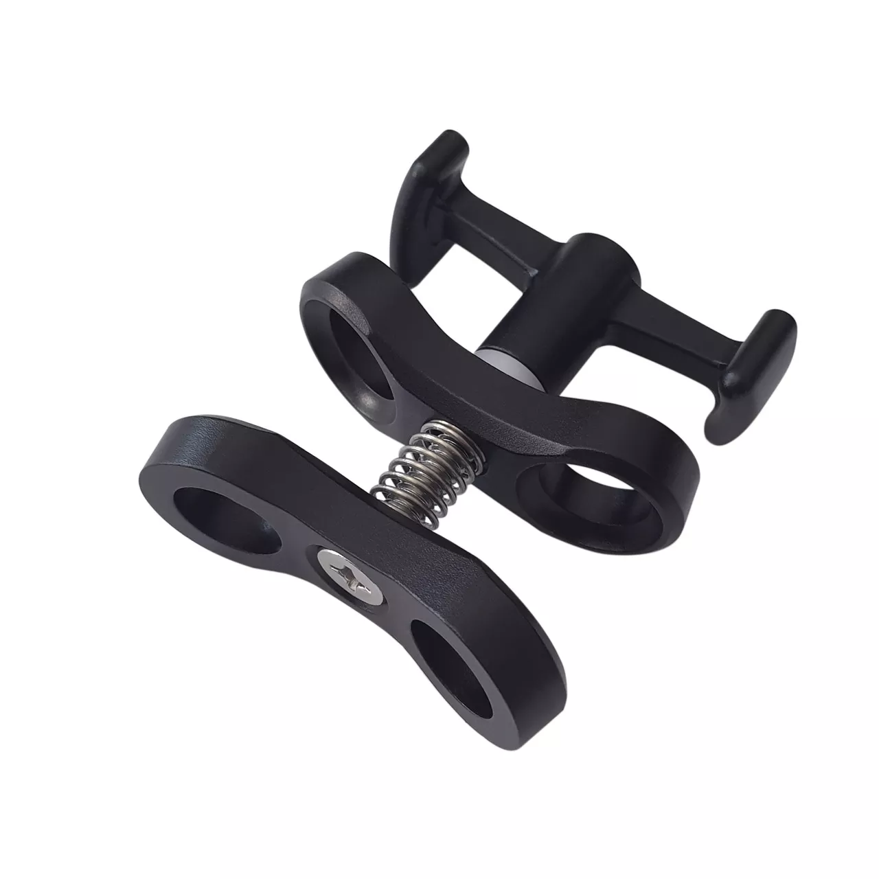 Pince Papillon Divepro double boule 25mm inclinaison latérale 60°