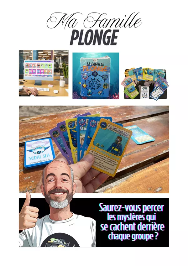 Jeu de cartes "la famille plonge"