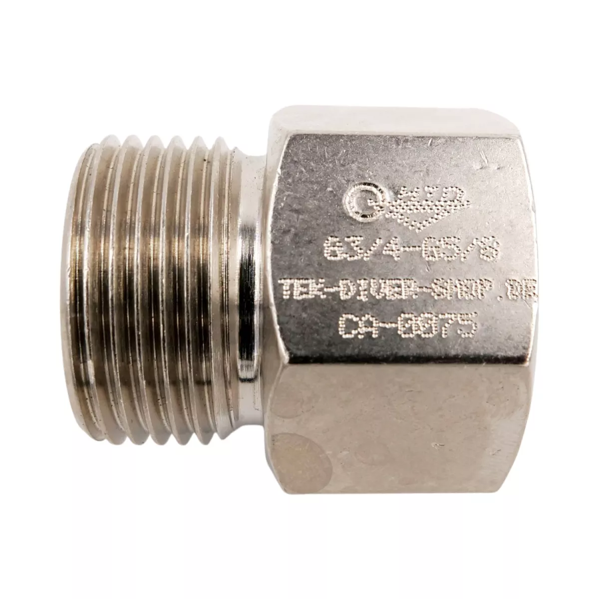 Adaptateur G 3/4''oxy Male 200 bar - G5/8'' Femelle 200 bar