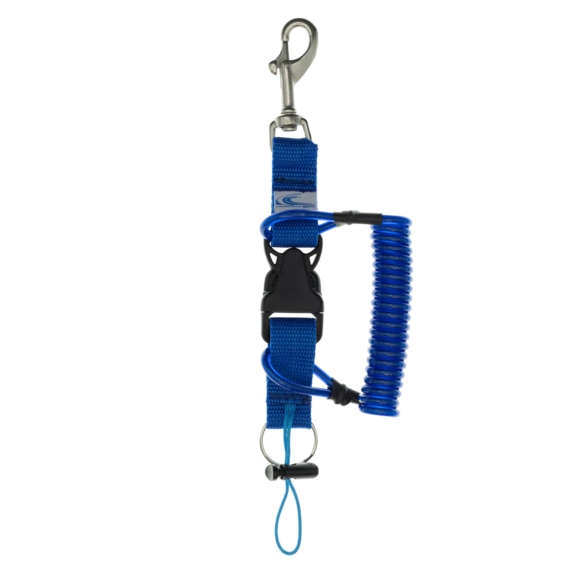 Attache fil extensible acier inox et mousqueton Inox 76mm
