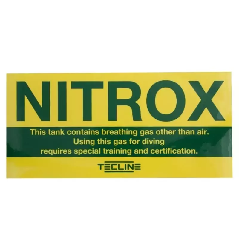 Autocollant Nitrox Tecline 14 x 30 cm